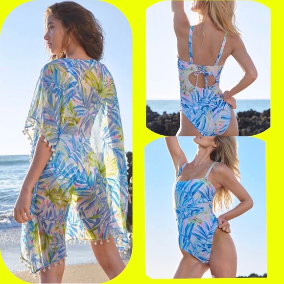 Venus One piece and Cover Up Kimono - Picture 1 of 7